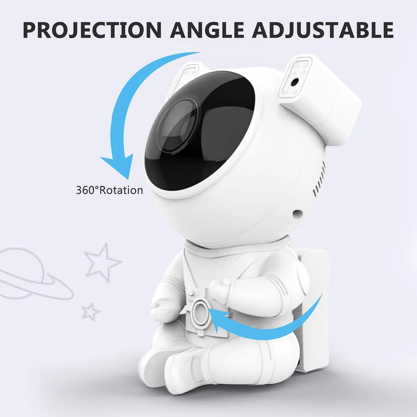 Astronaut Galaxy Starry Sky Projector Night Light Remote Control Nebula Projection Lamps For Bedroom Home Kids Birthday Gift